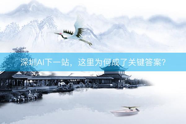 深圳AI下一站，这里为何成了关键答案？