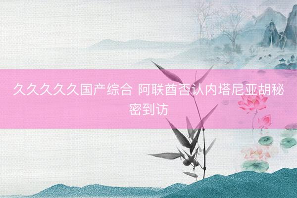 久久久久久国产综合 阿联酋否认内塔尼亚胡秘密到访