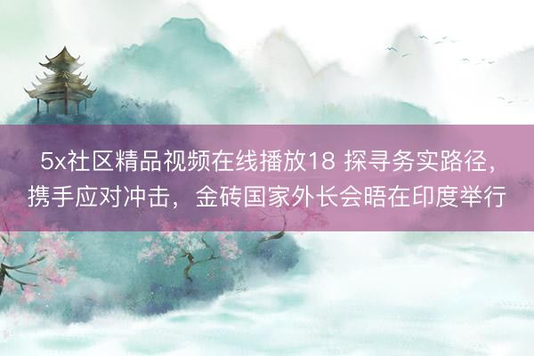 5x社区精品视频在线播放18 探寻务实路径，携手应对冲击，金砖国家外长会晤在印度举行