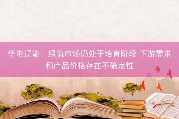 华电辽能：绿氢市场仍处于培育阶段 下游需求和产品价格存在不确定性