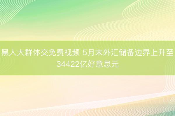 黑人大群体交免费视频 5月末外汇储备边界上升至34422亿好意思元