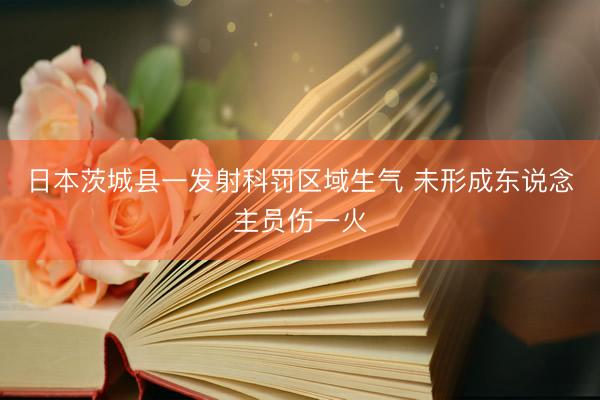 日本茨城县一发射科罚区域生气 未形成东说念主员伤一火